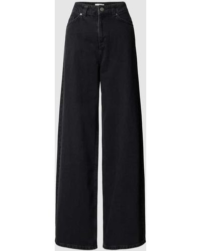 SELECTED Wide Fit Jeans im 5-Pocket-Design Modell 'MARLEY' - Blau