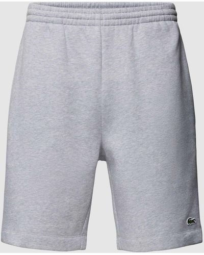 Lacoste Regular Fit Shorts mit elastischem Bund - Grau
