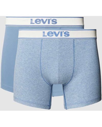 Levi's Boxershorts mit elastischem Label-Bund im 2er-Pack - Blau