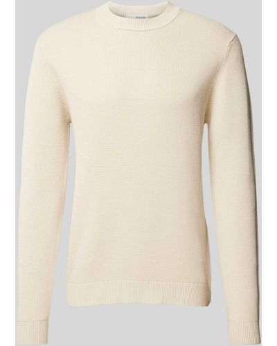 SELECTED Gebreide Pullover Met Ronde Hals - Naturel