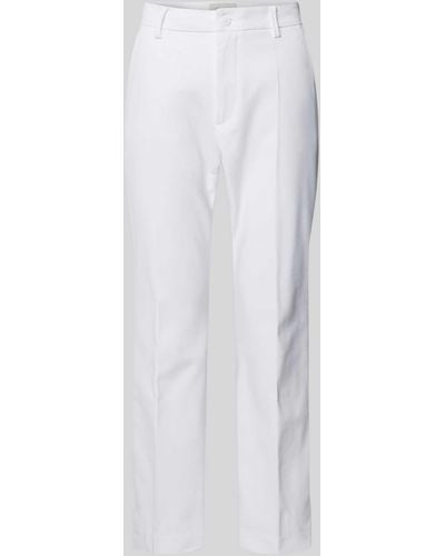 Freequent Slim Fit Stoffhose mit verkürztem Schnitt Modell 'Isadora' - Weiß