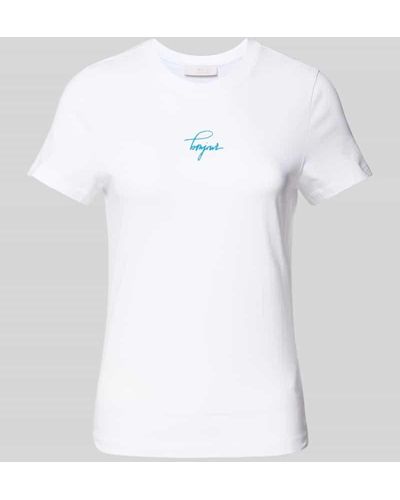 Rich & Royal T-Shirt mit Statement-Print - Weiß
