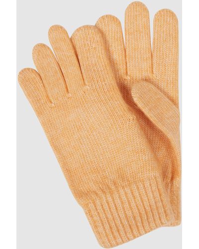 Mango Handschoenen In Gemêleerde Look, Model 'antonia' - Oranje