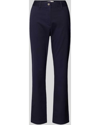 GANT Slim Fit Chino im unifarbenen Design - Blau