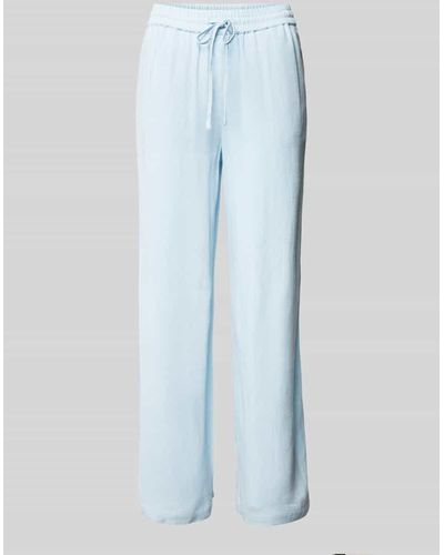 SELECTED Regular Fit Hose mit elastischem Bund Modell 'VIVA-GULIA' - Blau
