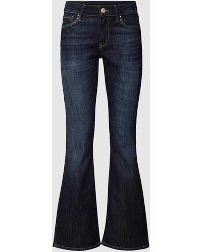 Mavi Bootcut Mid Waist Jeans aus Baumwollmischung Modell 'Bella' - Blau