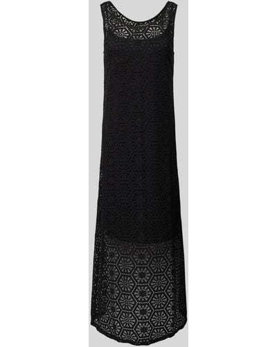Vero Moda Maxi-jurk Met Ajourpatroon - Zwart