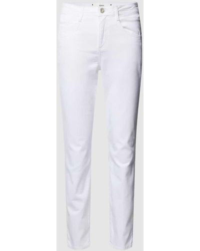 Brax Skinny Fit Jeans im 5-Pocket-Design Modell 'STYLE.SHAKIRA' - Weiß