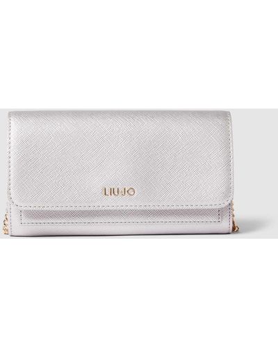 Liu Jo Clutch Met Labelapplicatie - Naturel