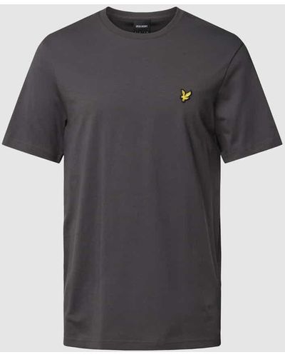Lyle & Scott T-Shirt mit Logo-Patch - Schwarz