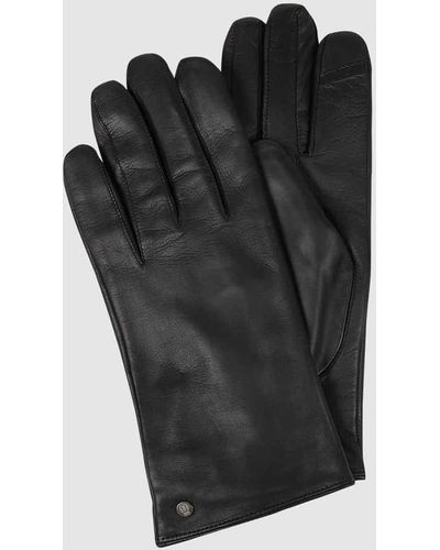 Roeckl Sports Touchscreen-Handschuhe aus Leder - Schwarz