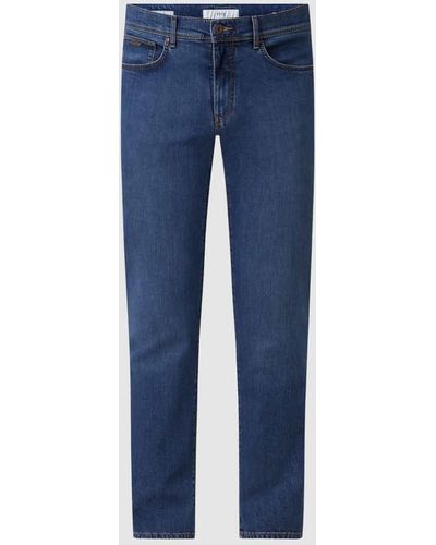Brax Straight Fit Jeans mit Stretch-Anteil Modell 'Cadiz' - Blau