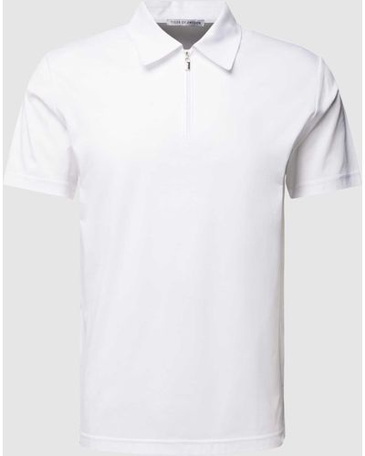Tiger Of Sweden Poloshirt mit Reißverschluss Modell 'LARON' - Weiß