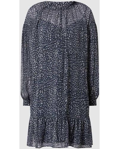 Esprit Minikleid mit Allover-Muster - Blau