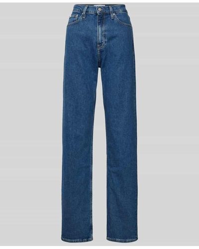 Calvin Klein Bootcut Jeans im 5-Pocket-Design - Blau