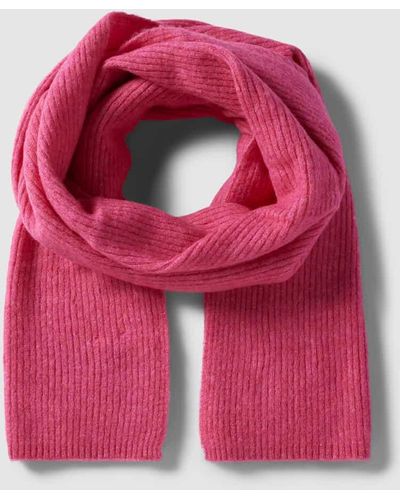 SELECTED Schal mit Strukturmuster - Pink