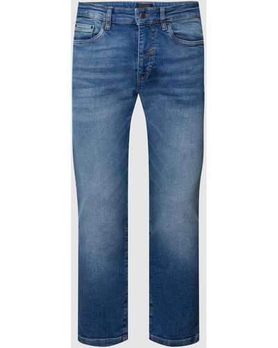 DRYKORN Jeans mit Label-Patch Modell 'WEST' - Blau