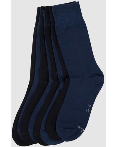 S.oliver Socken mit elastischem Rippenbündchen im 6er-Pack - Blau