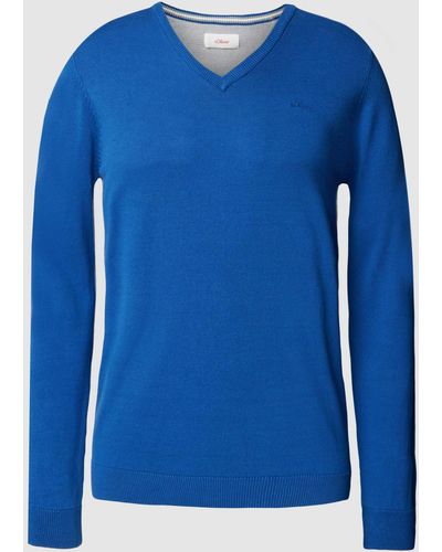 S.oliver Gebreide Pullover - Blauw