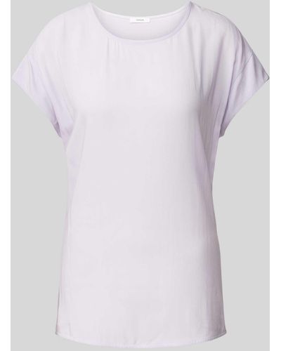 Opus T-Shirt aus Viskose - Weiß