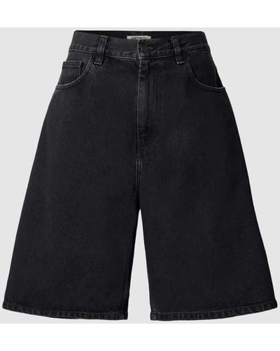 Carhartt Loose Fit Jeansshorts im 5-Pocket-Design Modell 'BRANDON' - Blau