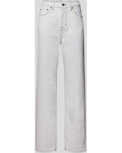 ROTATE BIRGER CHRISTENSEN High Waist Jeans im Relaxed Fit - Weiß