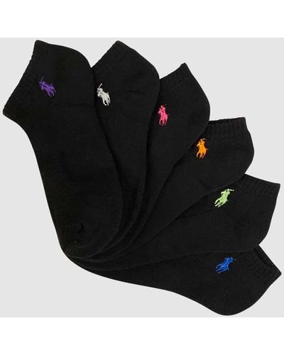 Polo Ralph Lauren Socken mit Stretch-Anteil im 6er-Pack - Schwarz