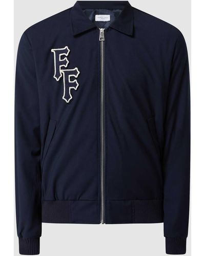 FAMILY FIRST Blouson Met Afneembare Patches - Blauw