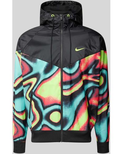 Nike Jacke mit gerippten Abschlüssen - Grau