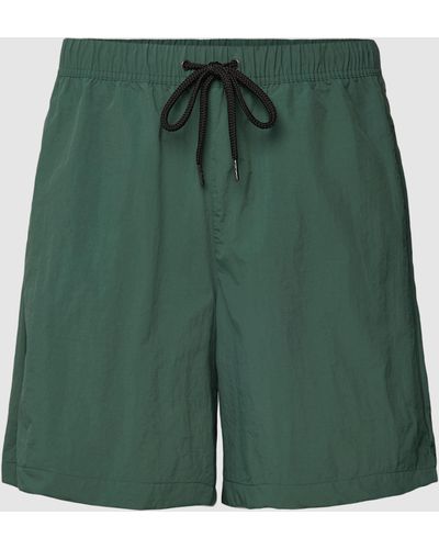 Redefined Rebel Shorts mit elastischem Bund Modell 'JACOB' - Grün