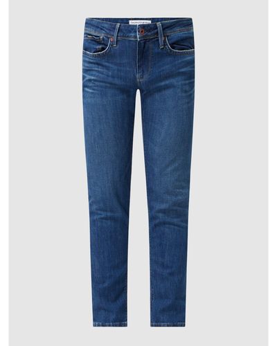 Pepe Jeans Slim Fit Jeans mit Stretch-Anteil Modell 'Hatch' - Blau