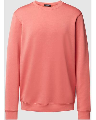 Matíníque Sweatshirt mit geripptem Rundhalsausschnitt Modell 'harry' - Pink