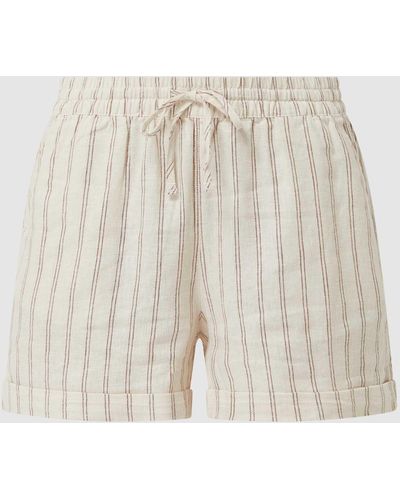 Tom Tailor Denim Relaxed Fit Shorts mit elastischem Bund - Natur
