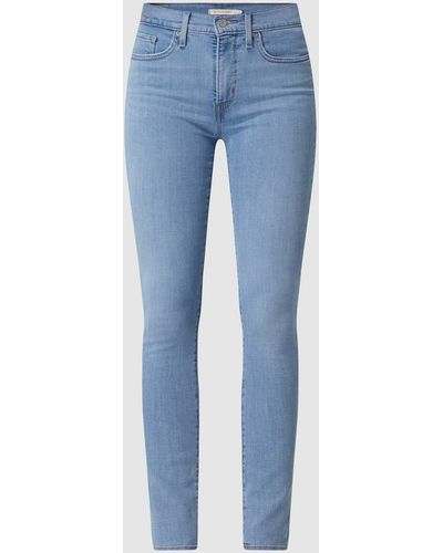 Levi's® 300 Shaping Skinny Fit Jeans Met Stretch, Model '311' - Blauw
