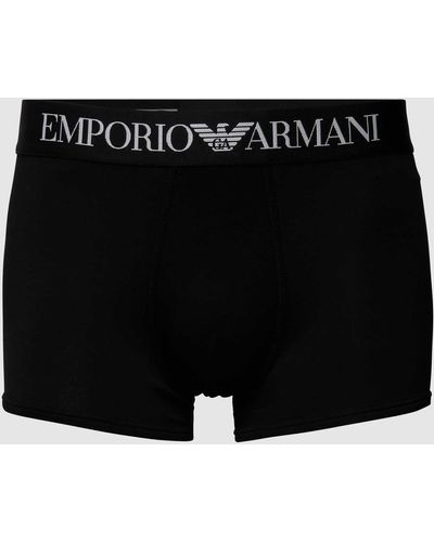Emporio Armani Nauwsluitende Boxershort Met Logoband - Zwart
