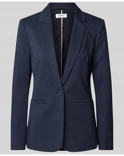 Esprit Blazer mit Knopfverschluss - Blau