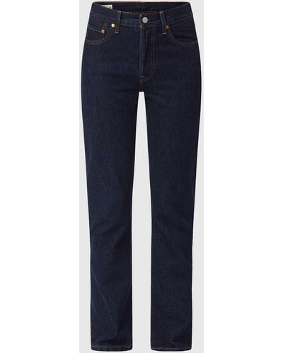 Levi's® 300 Straight Fit Jeans aus Baumwolle Modell '501' - Blau