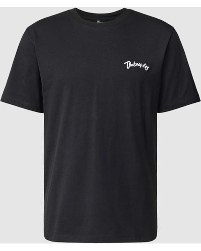 The Kooples T-Shirt mit rückseitigem Motiv-Stitching - Schwarz