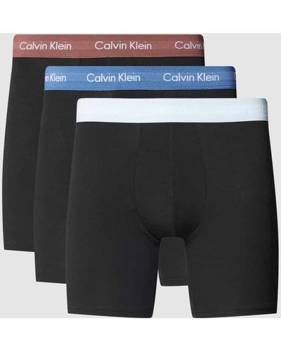 Calvin Klein Pants mit elastischem Label-Bund im 3er-Pack - Grau