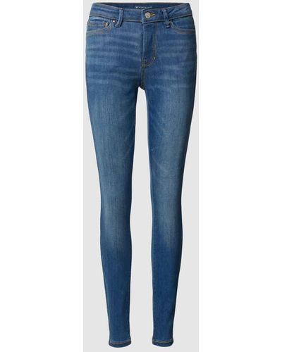 Tom Tailor Skinny Fit Jeans im 5-Pocket-Design Modell 'Nela' - Blau