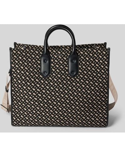 BOSS Tote Bag mit Logo-Muster Modell 'Sandy' - Schwarz