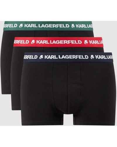 Karl Lagerfeld Boxershort Met Stretch In Set Van 3 - Zwart