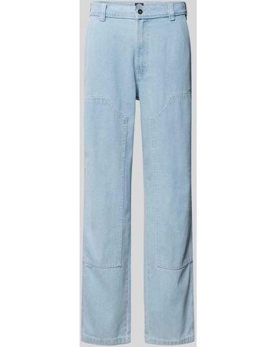 Dickies Regular Fit Jeans Met Verstevigde Knieën - Blauw