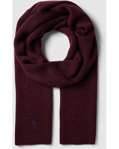 Polo Ralph Lauren Schal mit Label-Stitching - Rot