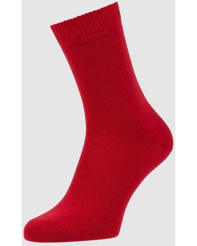 FALKE Socken mit Kaschmir-Anteil Modell Cosy Wool - Rot