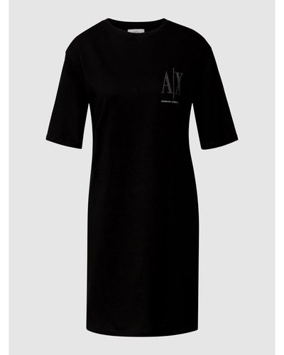Armani Exchange Mini-jurk Met Labelapplicatie - Zwart
