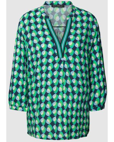 Betty Barclay Blusenshirt mit Allover-Muster - Grün