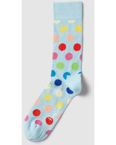 Happy Socks Socken mit Allover-Muster Modell 'BIG DOT' - Weiß