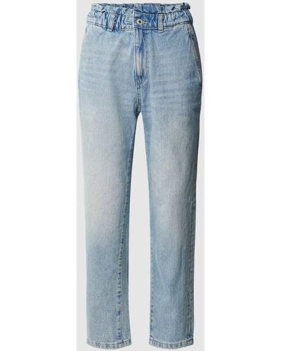 Jake*s High Waist Jeans mit elastischem Bund - Blau