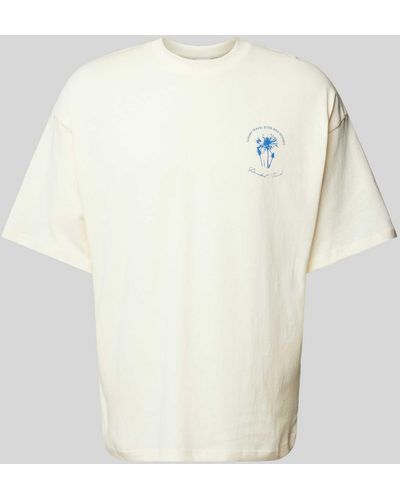 SELECTED Oversized T-shirt Met Labelprint - Wit